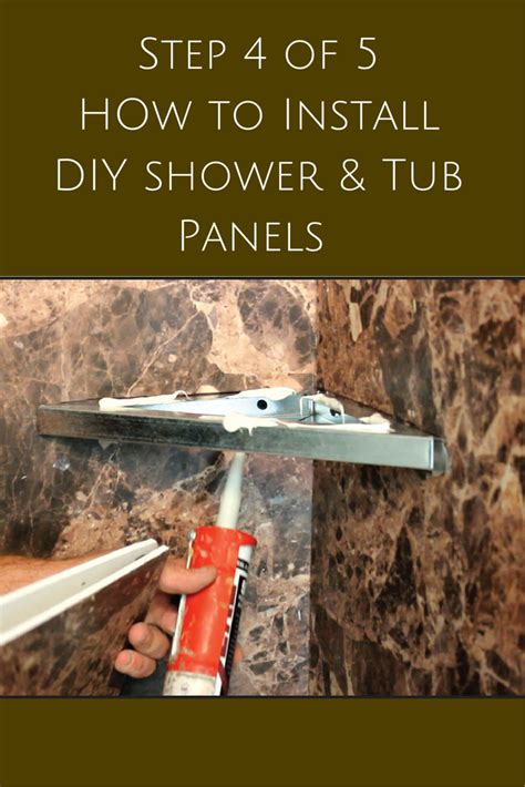 5 steps to install decorative DIY shower and tub wall panels