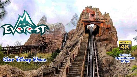 2019 Expedition Everest Roller Coaster On Ride Ultra HD 4K POV GoPro 7 ...