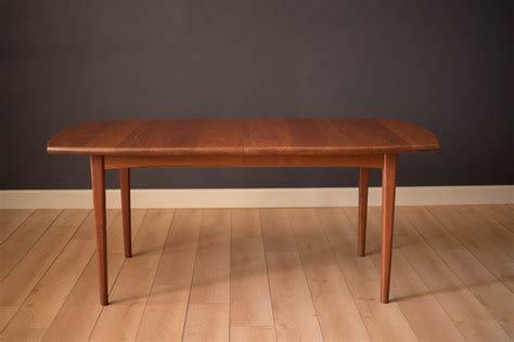 Mid Century Expandable Solid Teak Dining Table - Mid Century Maddist