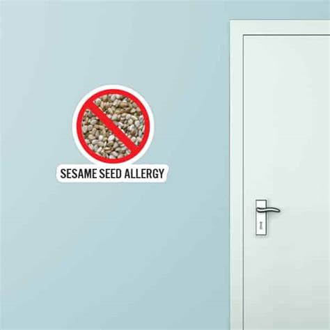 Sesame Seed Allergy Wall Graphic | Sticker Genius