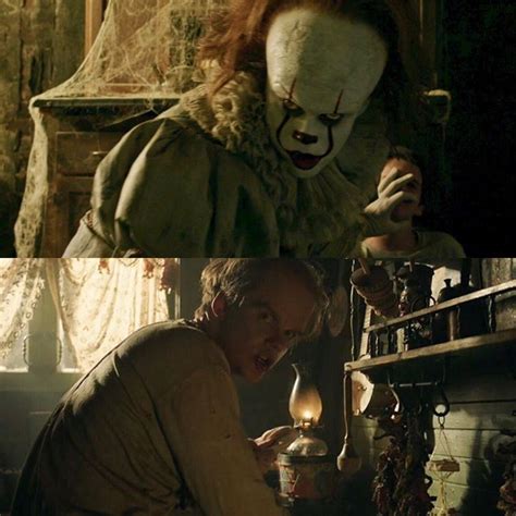 some parallels 🏹☁️♡ | Pennywise the clown, Horror movie scenes ...