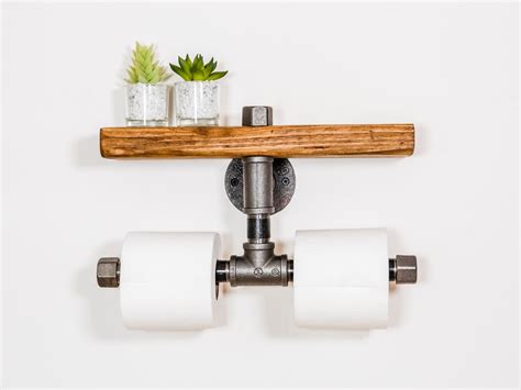 Toilet Paper Holder Double Toilet Paper Holder Steampunk Toilet Roll ...