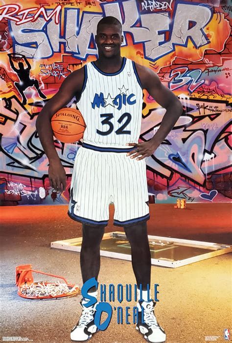 Shaquille O'Neal "Rim Shaker" Orlando Magic Rookie-Year Poster - Costa ...