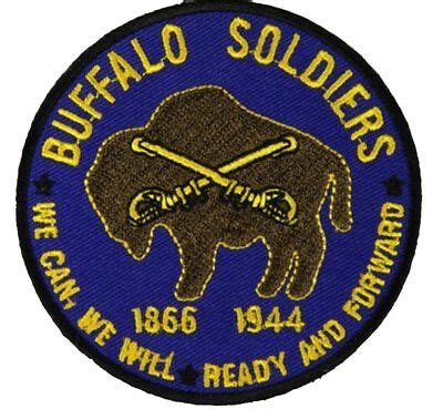 BUFFALO SOLDIERS ROUND PATCH - Color - Veteran Owned Business. | eBay