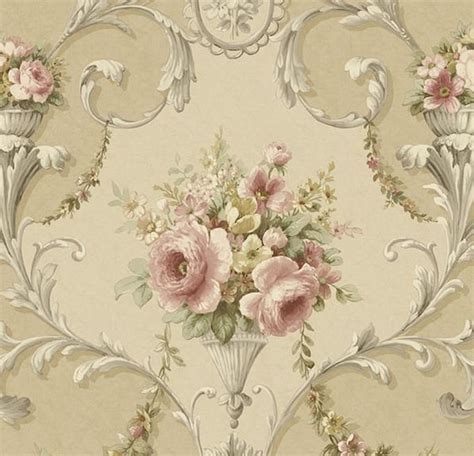 Vintage Victorian Rose Bouquet Wallpaper Antique Shabby | Etsy