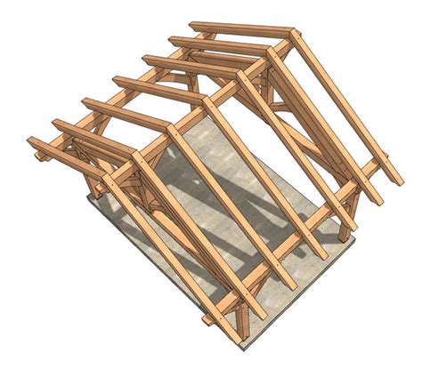 18×12 Timber Frame Pavilion Plan - Timber Frame HQ