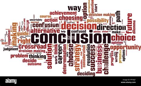 Conclusion word cloud concept. Vector illustration Stock Vector Image ...