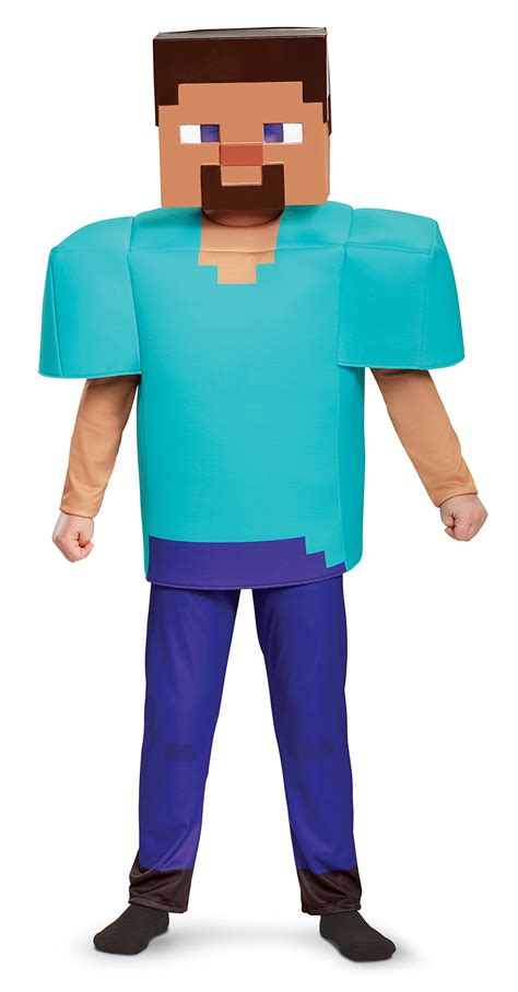 Buy Disguise Official Deluxe Steve Minecraft Costume Kids, Halloween ...