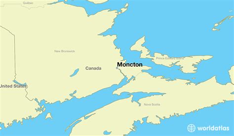 Where is Moncton, NB? / Moncton, New Brunswick Map - WorldAtlas.com