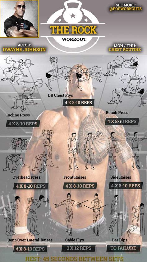 8 Best the rock workout routine images | The rock workout, Workout ...