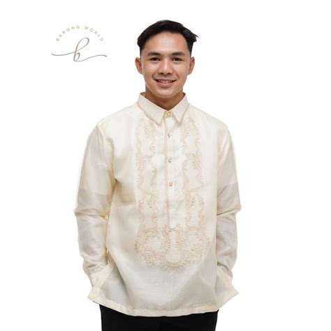 Men's Organza Classic Barong Tagalog With Lining Jacobo JF589 - Etsy