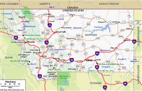 edi pentol: Montana road maps city street