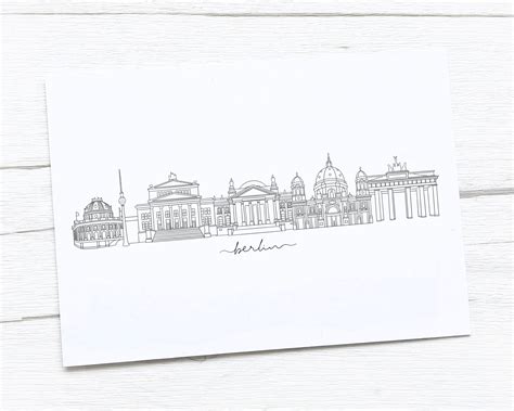 Berlin Skyline Berlin Art Print | Etsy