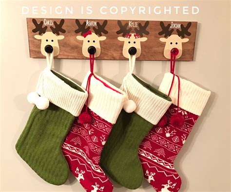 Stocking hanger Reindeer stocking hanger Reindeer stocking