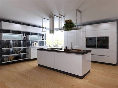 White Modern Kitchen Cabinets - Good Colors For Rooms