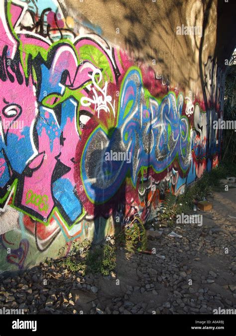 colourful urban graffiti in town Stock Photo - Alamy