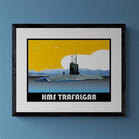 Trafalgar Class Submarine Retro Print – Gillian Jones Designs