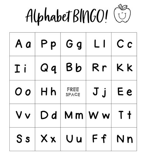 Abc Bingo Printable Free