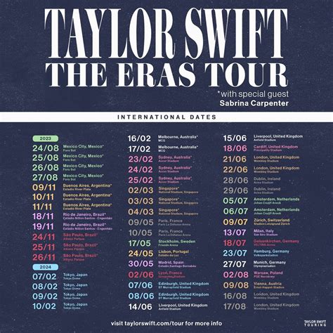 Taylor Swift Eras Tour Singapore Has 6 Shows In March 2024