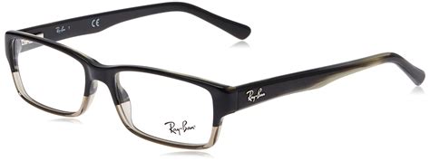 Ray-Ban Rx5169 Rectangular Prescription Eyeglass Frames in Gray for Men ...