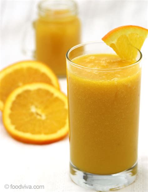 Orange Juice Smoothie Recipe - With Mango and Banana