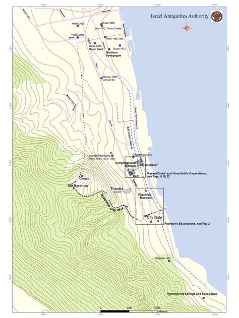 Map of Tiberias, with sites mentioned in this article. (Map: Leticia ...