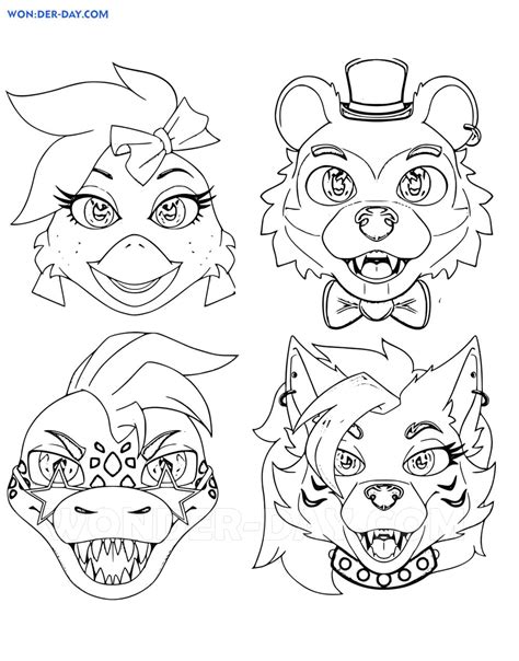 Fnaf Security Breach Coloring Pages | WONDER DAY — Coloring pages for ...