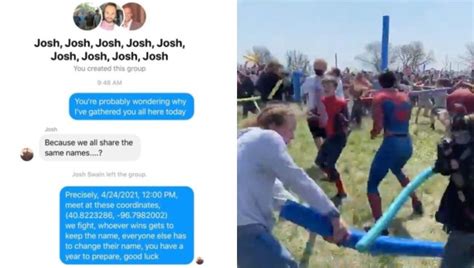 The 'Josh Fight' Meme Actually Happened IRL, Horde Of Joshes Met In A ...