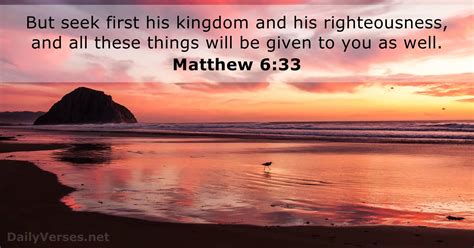 Matthew 6:33 - Bible verse - DailyVerses.net