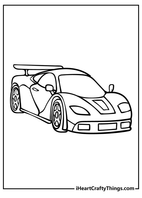 Blank Printable Race Car Coloring Pages - Free Printable Templates