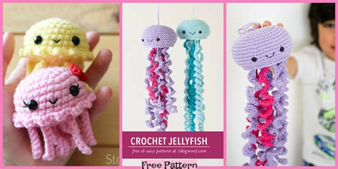 Crochet Jellyfish Amigurumi - Free Patterns - DIY 4 EVER