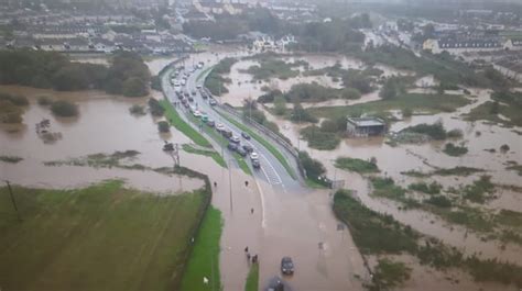 Aerial shots of Midleton during flooding : r/cork