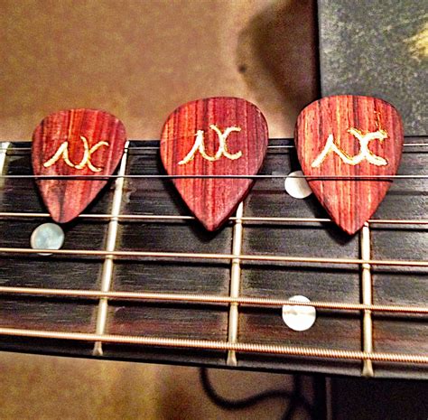 Handmade Wooden Guitar Picks by AubreyKingPicks on Etsy