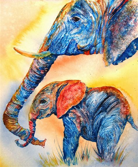 Daily Painters Of Colorado: Watercolor Elephant Painting ...