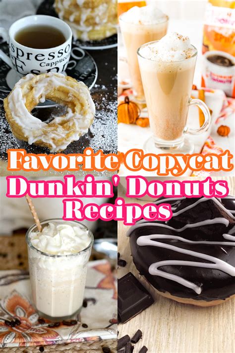 30 Best Dunkin Donuts Copycat Recipes Homemade Dunkin Donuts And Coffee ...