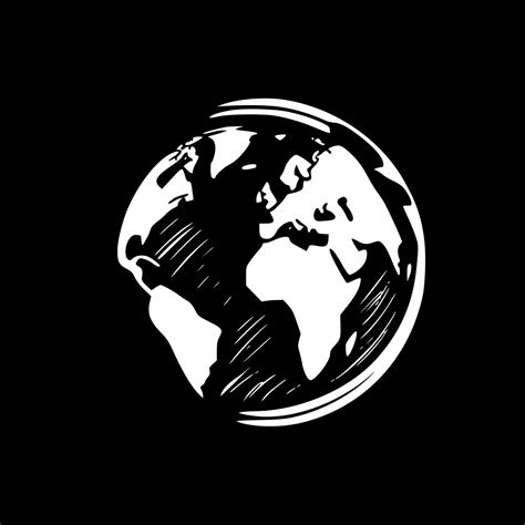 Earth - Minimalist and Flat Logo - Vector illustration 23618866 Vector ...