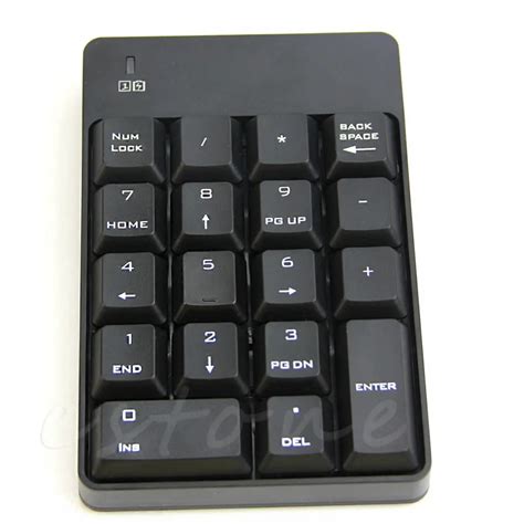 2.4GHz 18 Keys USB Wireless Numeric Keypad Numpad Number Pad Mini ...