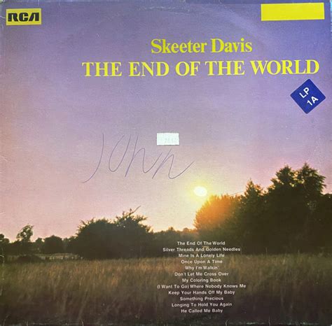 Skeeter Davis – The End Of The World (1973, Vinyl) - Discogs