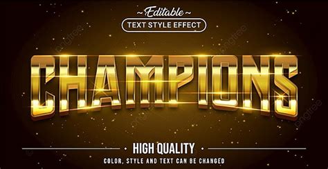 Editable Text Style Effect Champions Text Style Theme Banner Template ...