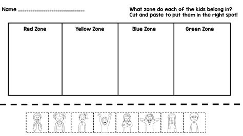 Miss Behavior Zones Of Regulation | Worksheets Samples