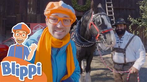 Blippi Visits The Horse And Reindeer Farm | Animals For Kids