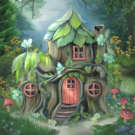 fairytale house fairy fee huisje sprookje | Fairy house drawing ...