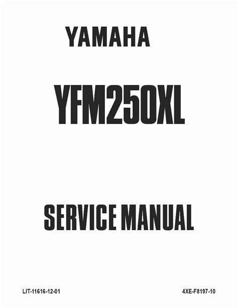 1999-2004 YAMAHA BEAR TRACKER 250 / YFM250 Service Repair Manual ...