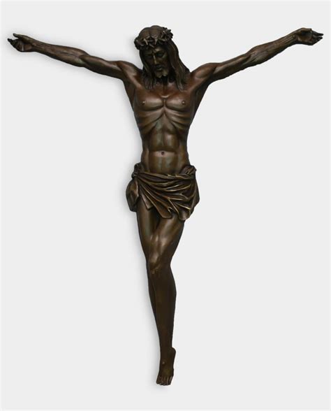 Jesus on the Cross Bronze Sculpture 28 Inches Free Shipping Worldwide