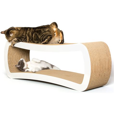 PetFusion Jumbo White Cat Scratcher Lounge, 14.3" | Petco