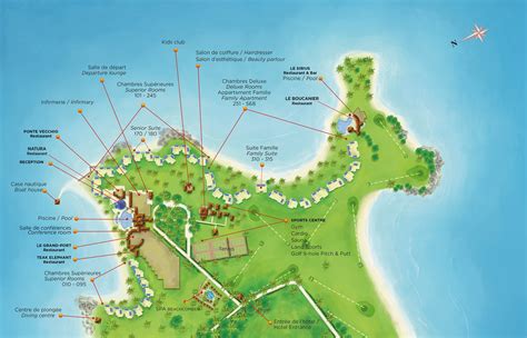 Beachcomber - Resort map | Shandrani Beachcomber Resort & Spa ...