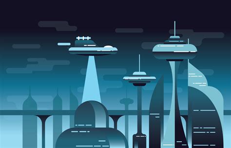 Futuristic City Vector Art, Icons, and Graphics for Free Download