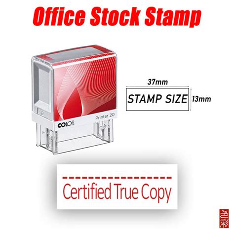 Office Stock Stamp [CERTIFIED TRUE COPY] – Color Station Website