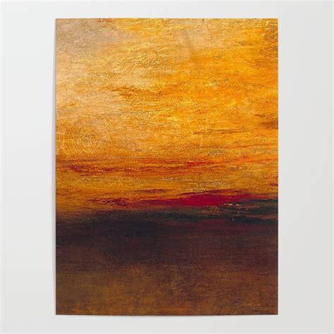 SHOP ART ONLINE: William Turner - Sunset Poster Unframed Wall Art, Wall ...