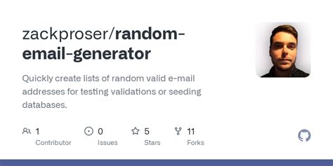 GitHub - zackproser/random-email-generator: Quickly create lists of ...